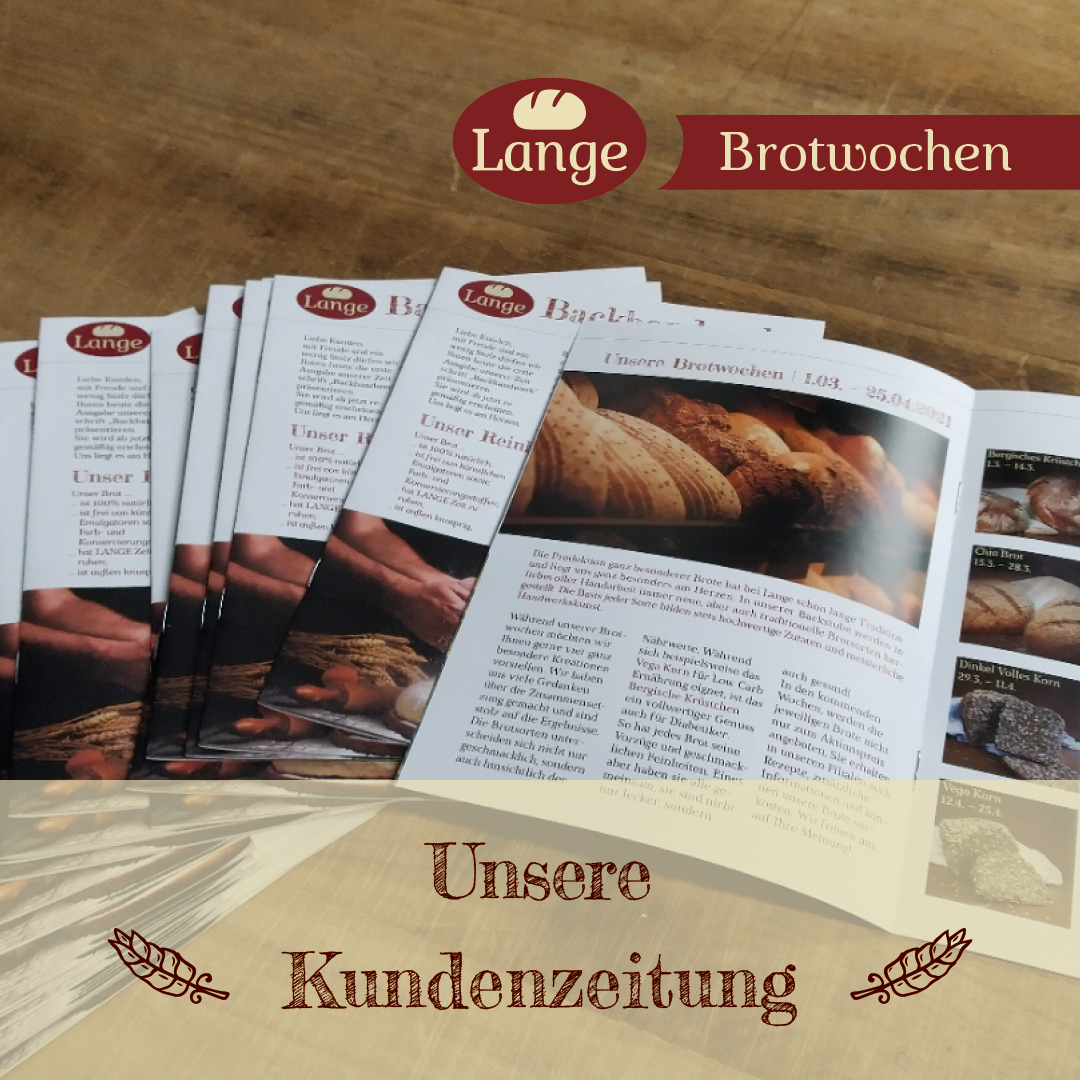 Backhandwerk - unsere neue Kundenzeitschrift